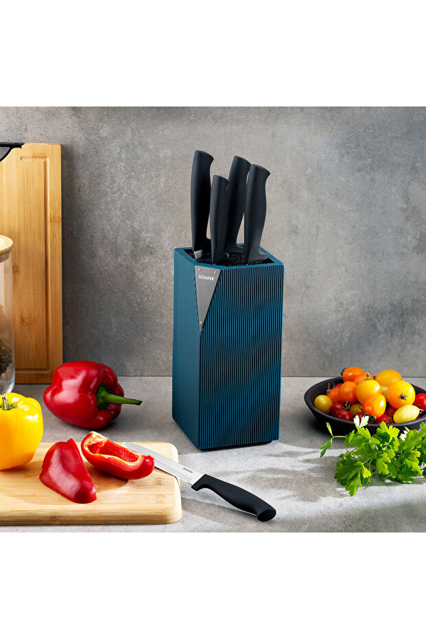 Solide Bıçak Seti 6 Parça-Yeşil - 1