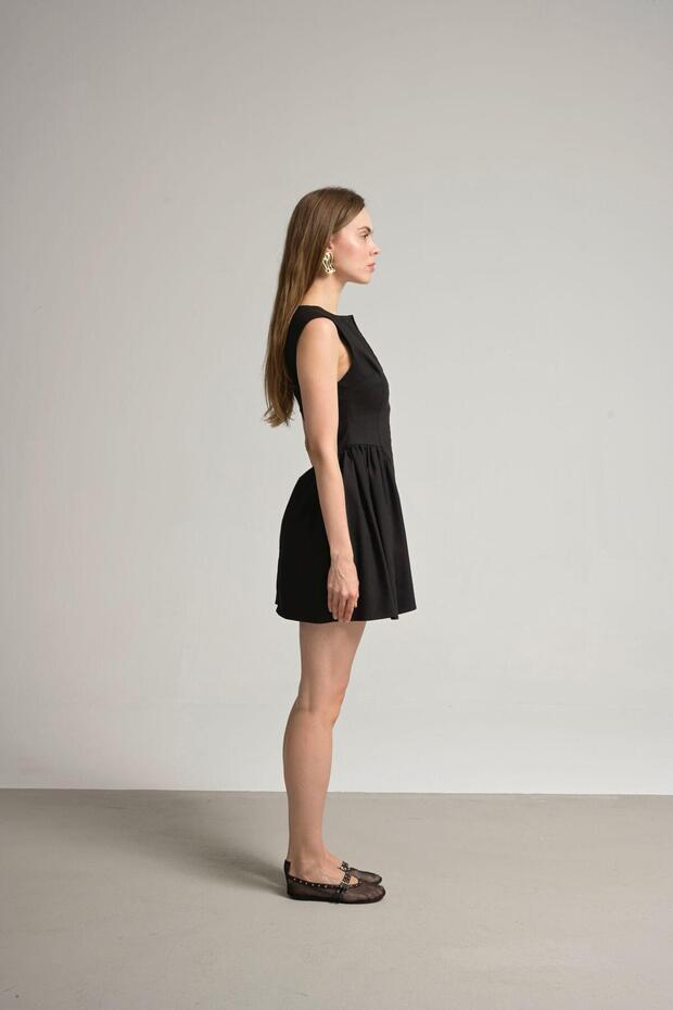 kısa kot elbise - 5