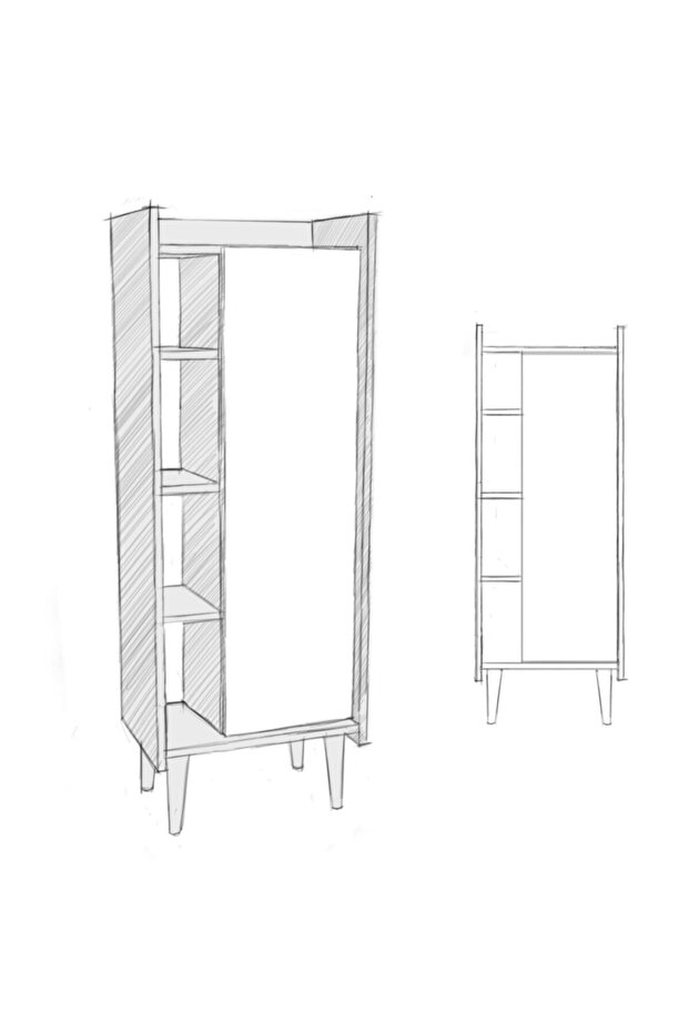 Ruby Çok Amaçlı Dolap Banyo & Mutfak Antrasit Ceviz - 8