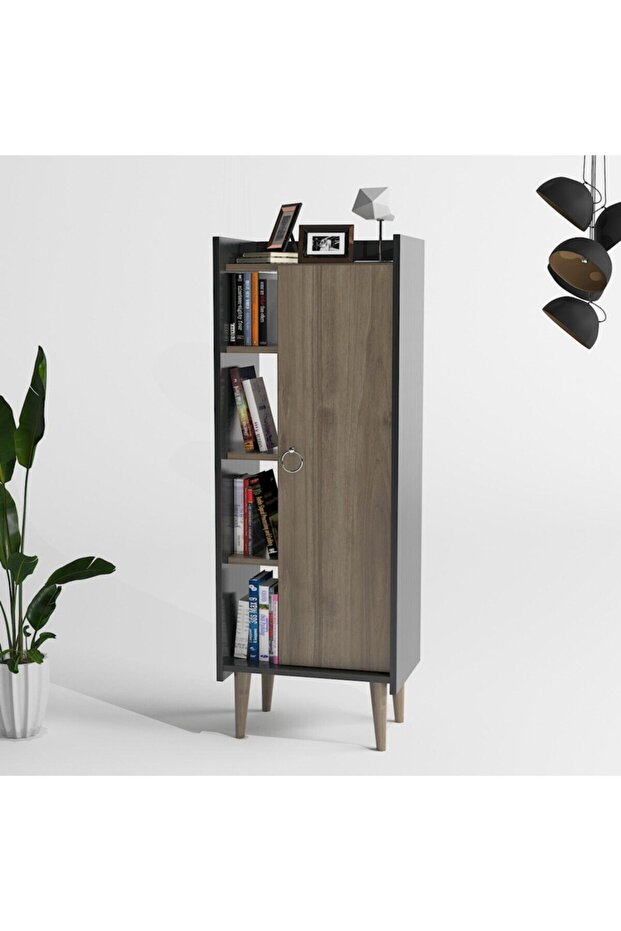 Ruby Çok Amaçlı Dolap Banyo & Mutfak Antrasit Ceviz - 2