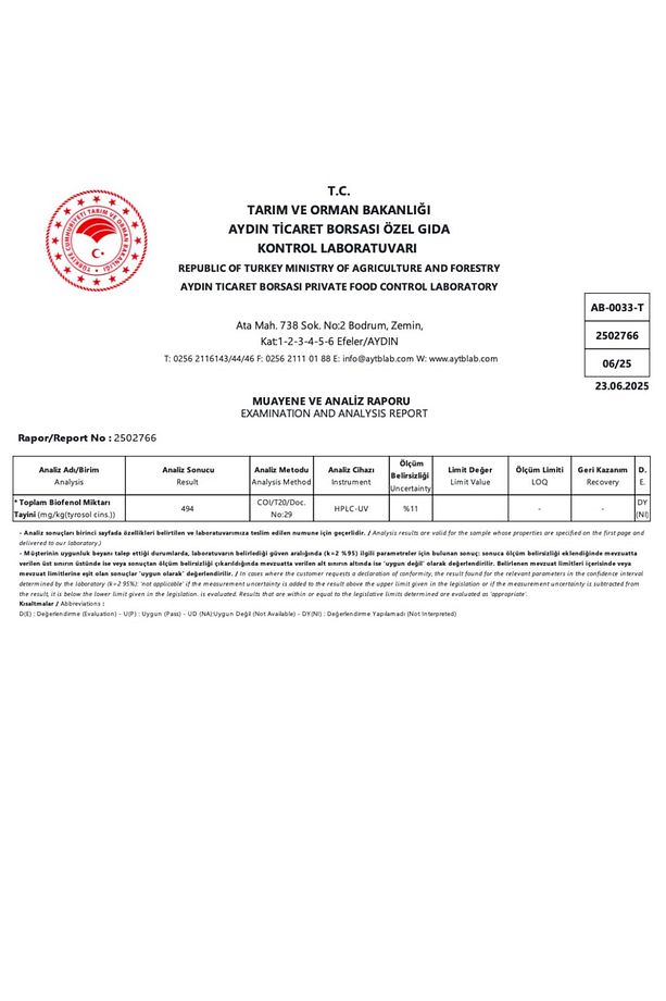2'li Ürün - Enginar Sirkesi - 250ml / Yüksek Polifenollü Organik Naturel Sızma Zeytinyağı - 500ml - 3