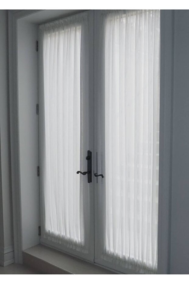 Plain Ecru Briz Butterfly Curtain Model