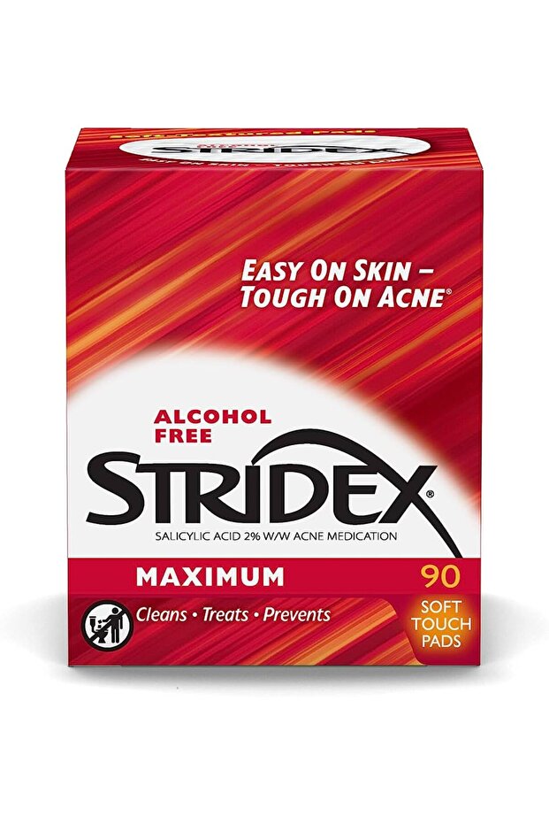 Stridex Maximum Alcohol Free Soft Rouch Pads 90S - 1
