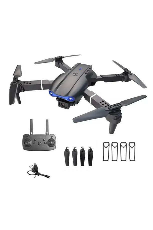 Katlanabilir Çift Kameralı 4K HD Kameralı Drone – WiFi Canlı Yayın, Uzun Menzil, 360° Akrobatik Uçuş - 3