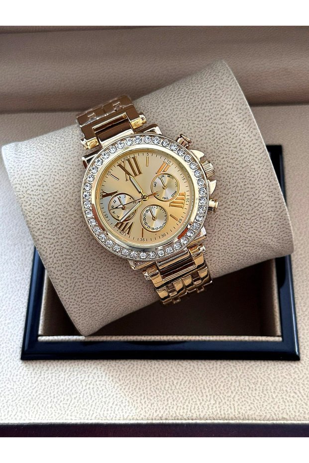 Premium Roman Numeral Series Stone Women's Wristwatch