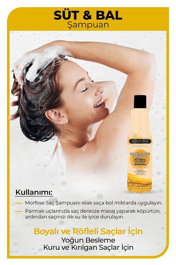 Süt & Bal Şampuan 500 ml - Yoğun Besleme - 4
