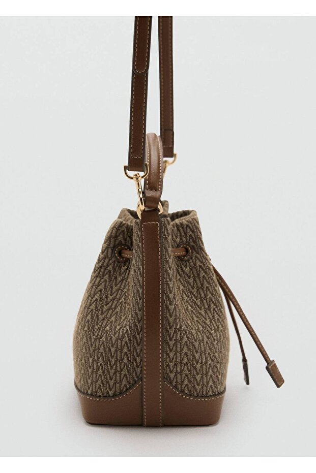 Logo desenli jakar bucket çanta - 4