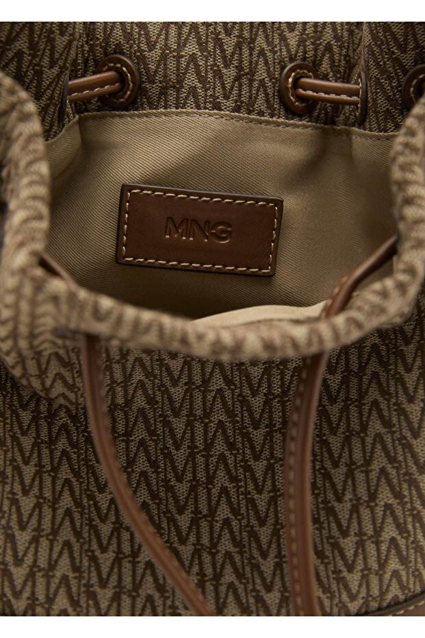 Logo desenli jakar bucket çanta - 6