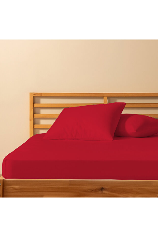 100% Cotton Double Fitted Sheet 180X200+25 | 50X70 Pillow Case (2 Pieces)