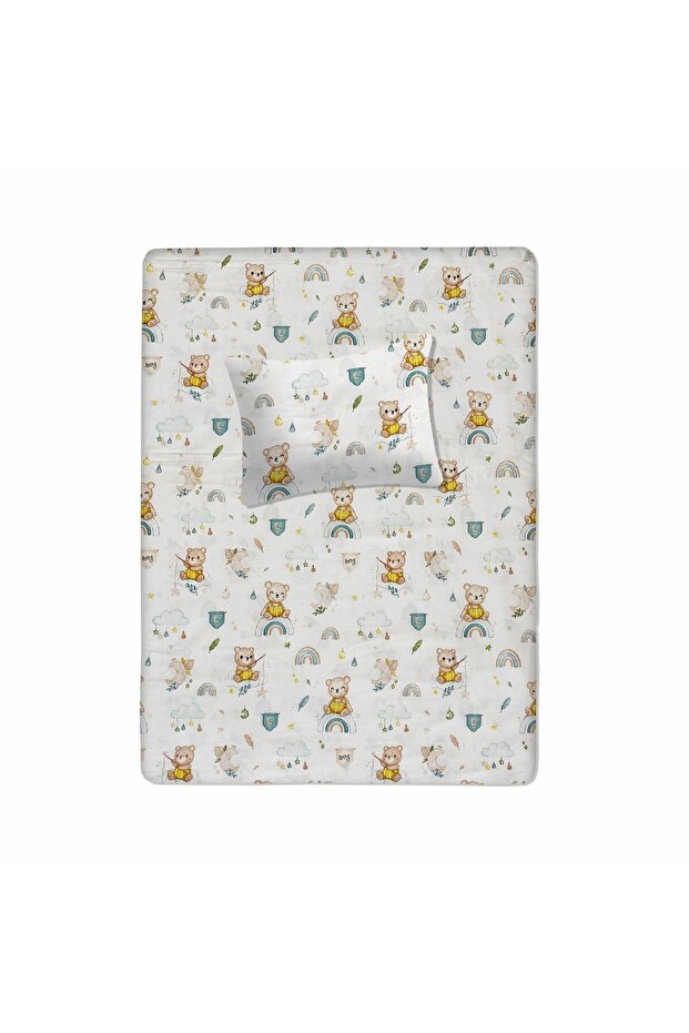 100% Cotton Baby Fitted Sheet 60X120+20 | Baby Pillow Case 35X45