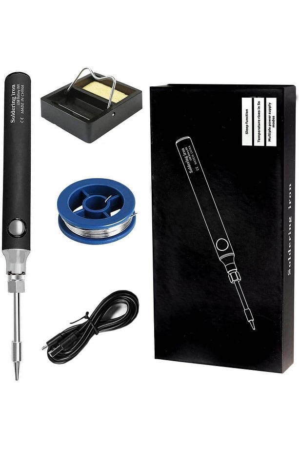 Şarjlı Kablosuz Lehim Makinası - 5 Saniyede Isınma - 30 Dakika Kullanım - Usb Type-c Şarj - - 6
