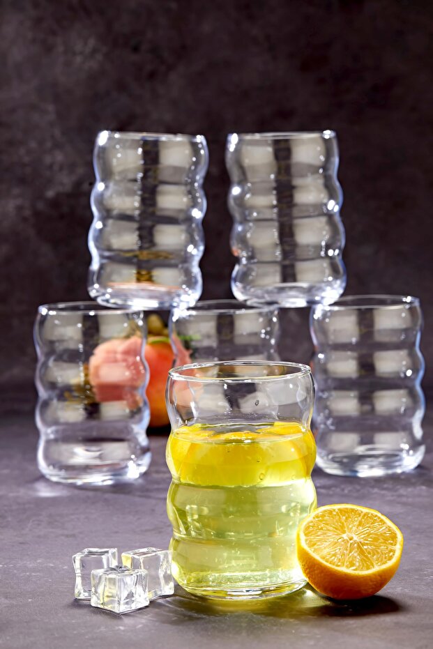 6 ADET BOĞUMLU DIAMOND CAM MEŞRUBAT BARDAĞI - 8