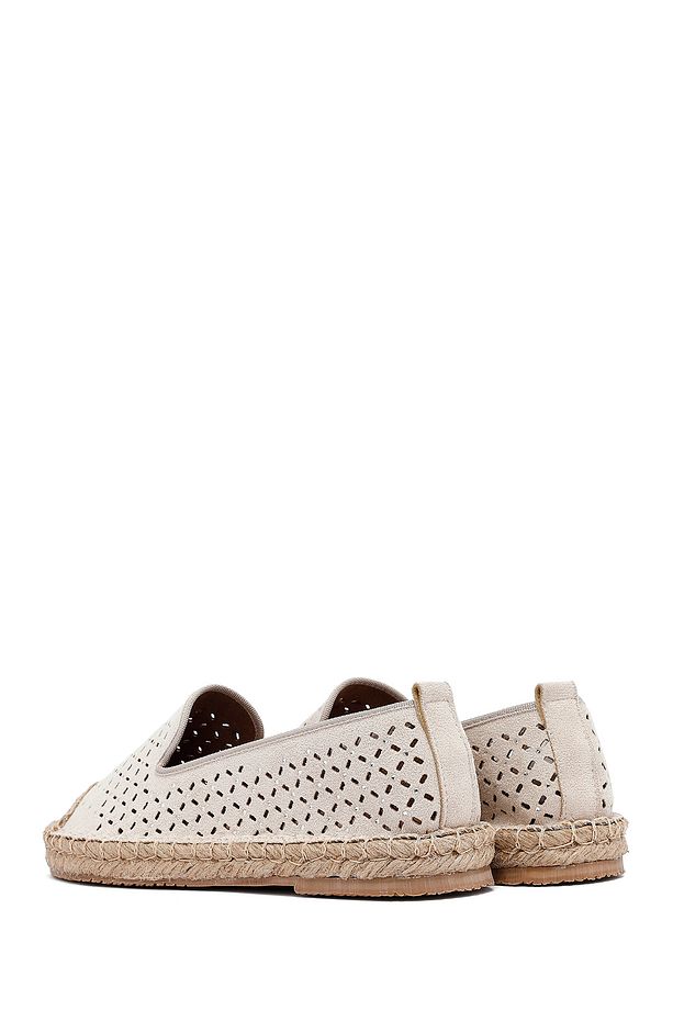 Kadın Bej Fileli Süet Espadril 25SFE402710 - 5
