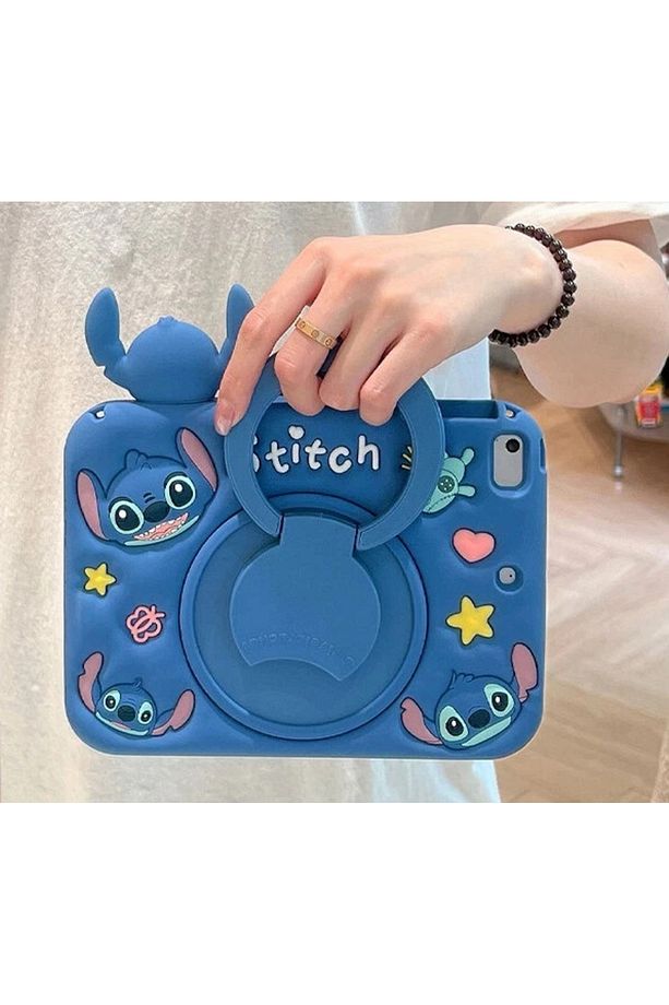 Samsung Galaxy Tab S9 FE Plus/S7 FE/S7/S8/S9/S10 Plus 12.4inç Kılıf Cute Dolls Standlı Eğlenceli 3D - 3