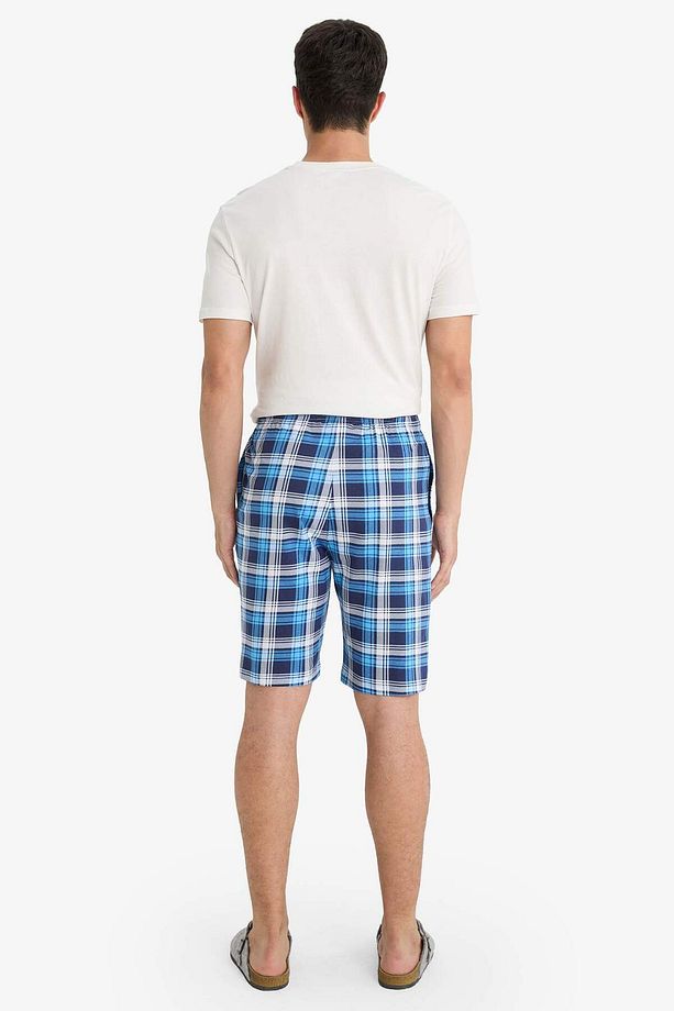 Regular Fit Kareli Cepli Şort Pijama Altı E7190AX25HS - 6