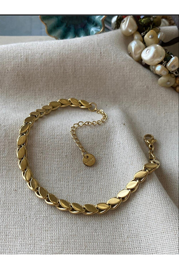 Steel Thin Barley Bracelet