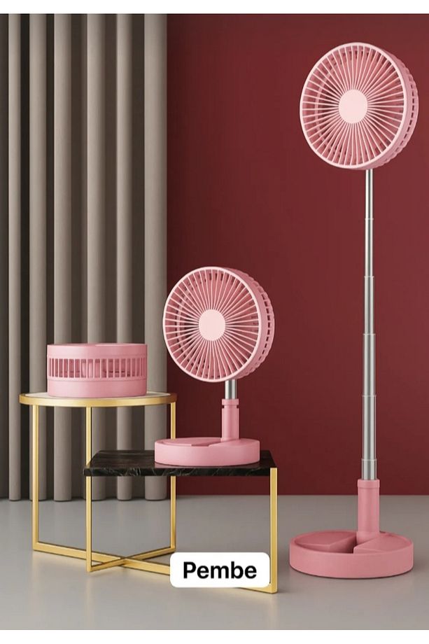 Fan Ayarlanabilir ve Katlanabilir Vantilatör Masaüstü Ayaklı Kullanım Serin Üflemeli Şarjlı dir - 1