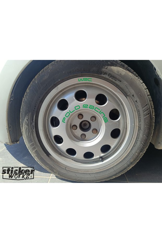 Wrc Polo Racing Sticker Audi Light Rim Sticker - 4 Pieces