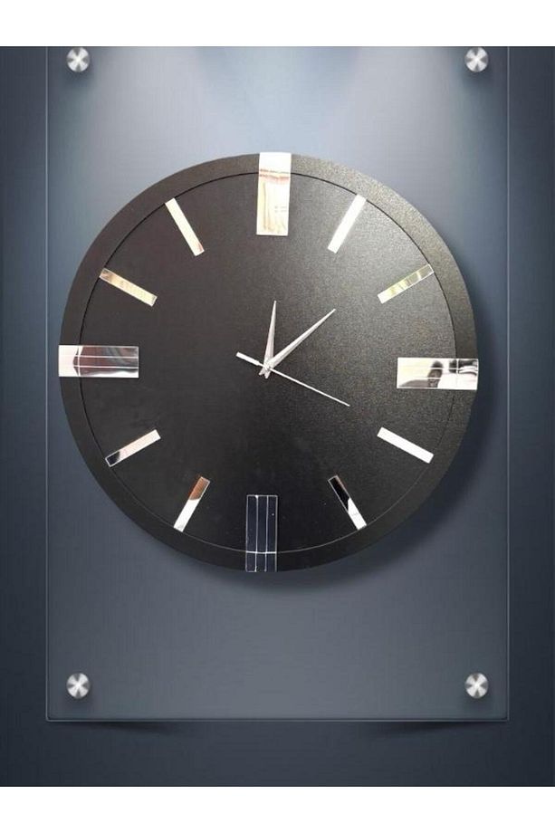 Dekoratif Ahşap Duvar Saati Lüks Duvar Dekoru Sessiz Mekanizma Modern Saat Ahşap Saat Wall Clock - 3