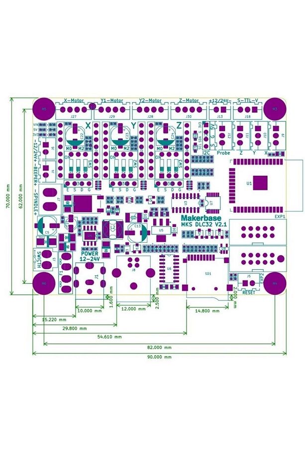 MKS DLC32 v2.1 GRBL CNC Kontrol Kartı Seti + TS35-R LCD Ekran - 4