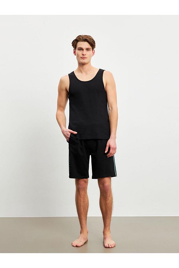 Slim Fit Erkek Pijama Alt Şort (S5) - 1