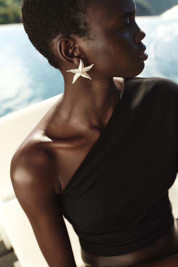 ZRA Marka Model🌟 Sea Star Elegance Küpe ⭐ - 1