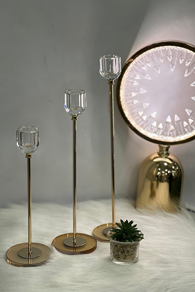 طقم حامل شموع شمعدان - 2