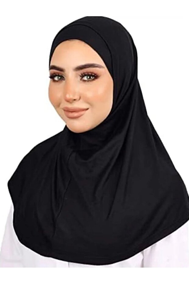 Two-piece cotton hijab headscarf with hijab cap