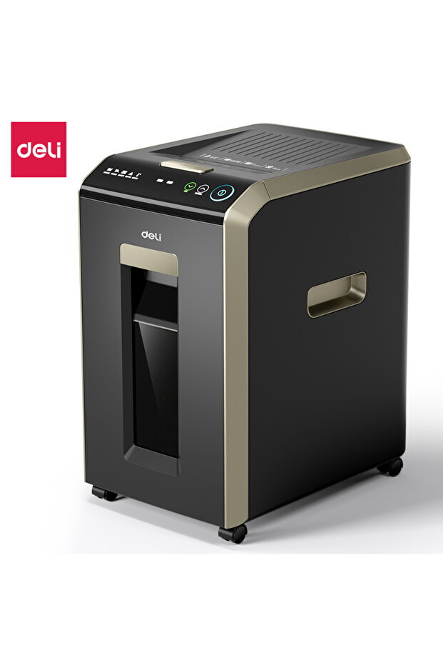 ET089 Paper Shredder 4×12mm, 200 Sheets Auto, 60min, Black – ideal for office security