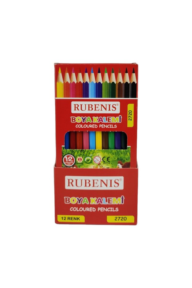 Dry Crayons Full Size 12 Colors 2720