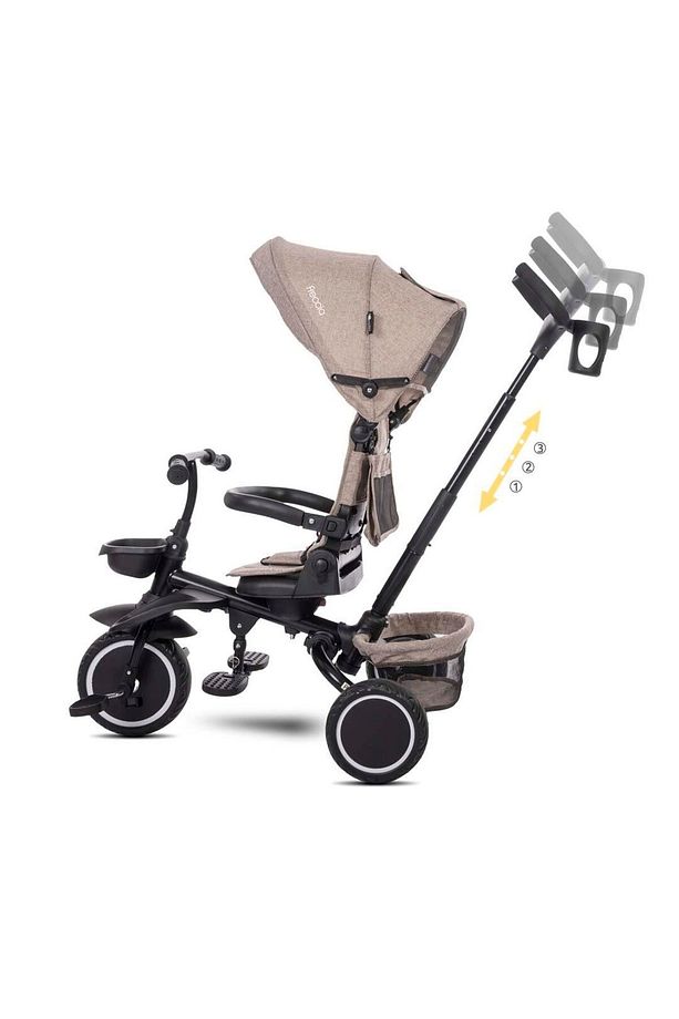 Lorelli Freccia Katlanabilir Çift Yönlü Üç Tekerlekli Bisiklet -Grey Black - 8