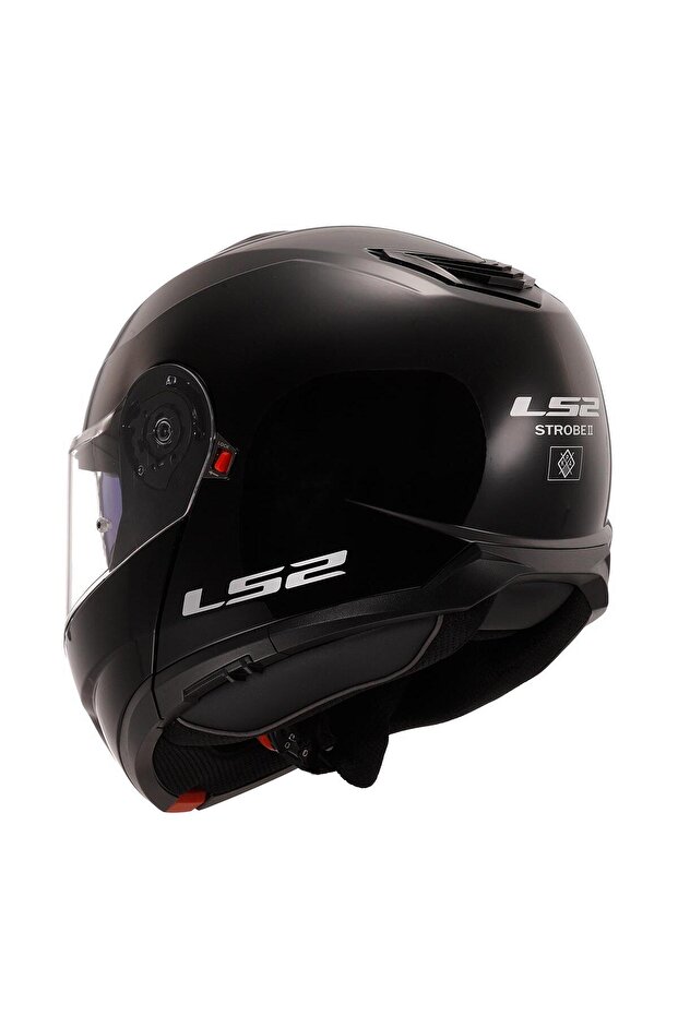 STROBE 2 PARLAK SİYAH KASK - 4