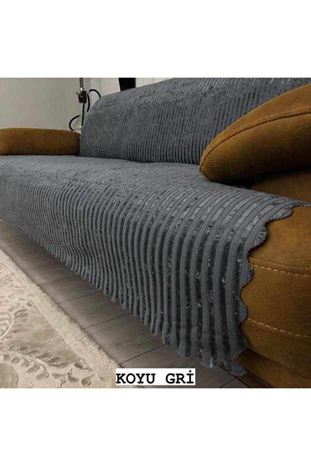 Bamboo Striped Sponge Velvet Non-Slip Sofa Bed Sofa Cover 170 X 210