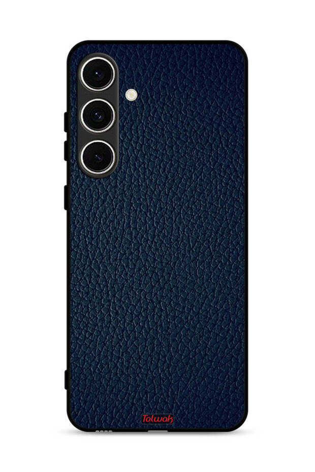 غطاء حماية جلدي بنقشة لهاتف Samsung Galaxy S24 FE 5G
