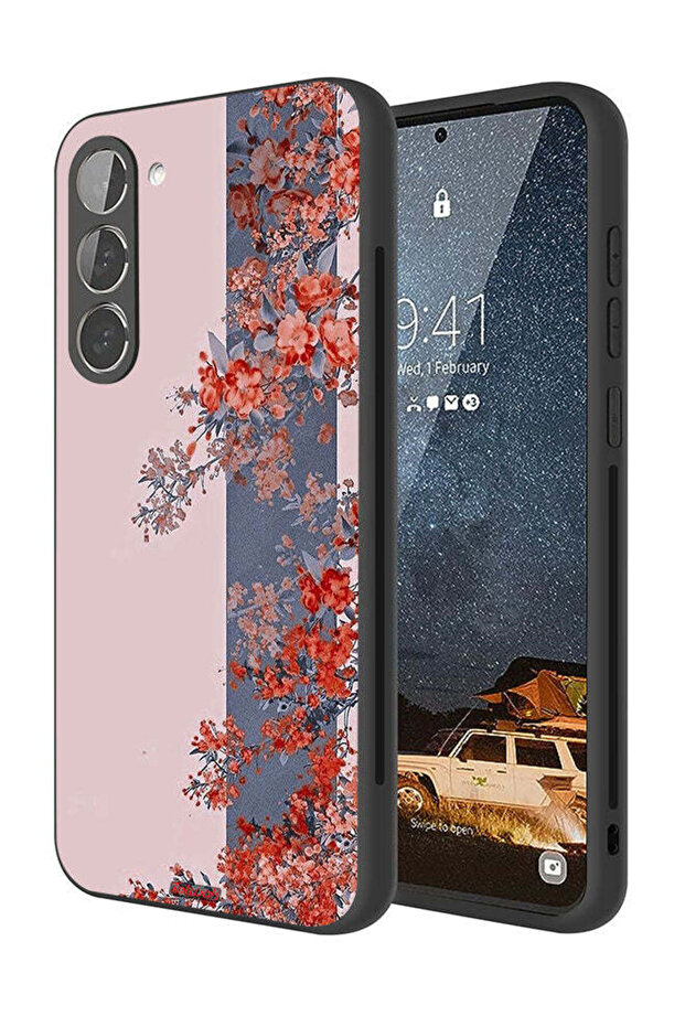Samsung Galaxy S23 Plus 5G Protective Case Cover Tree Leaves And Flowers Art