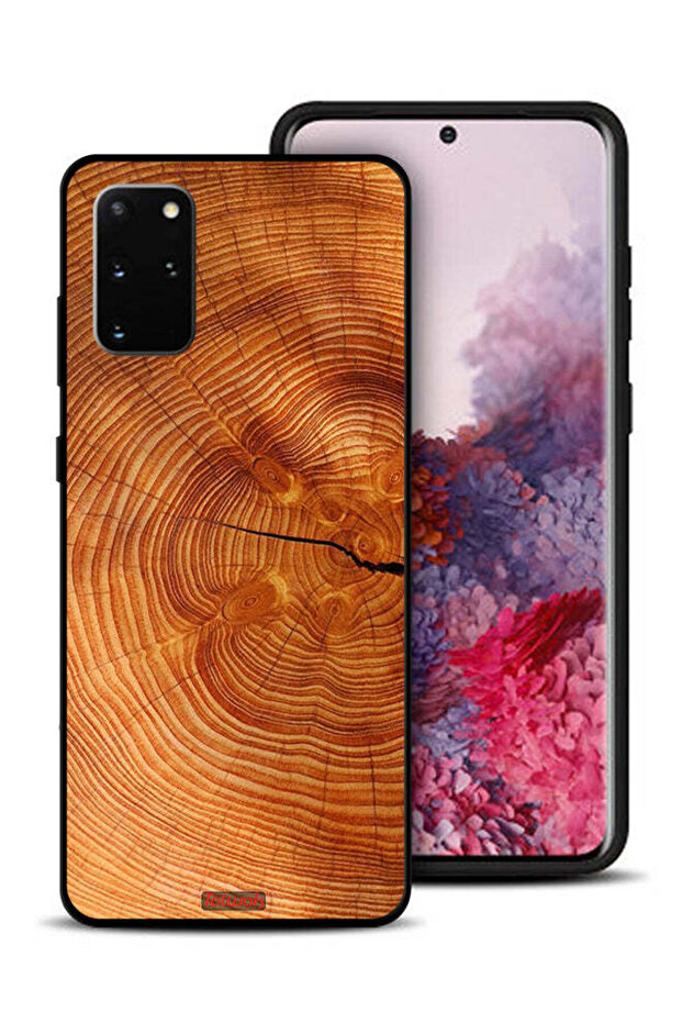 Samsung Galaxy S20 Plus Protective Case Cover Crack Wood