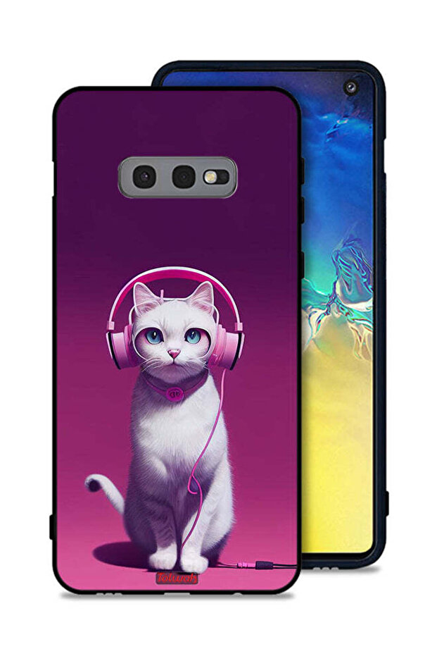 غطاء حماية لهاتف Samsung Galaxy S10e بتصميم قطة لطيفة