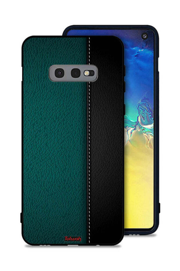 غطاء حماية جلدي بنمط لهاتف Samsung Galaxy S10e