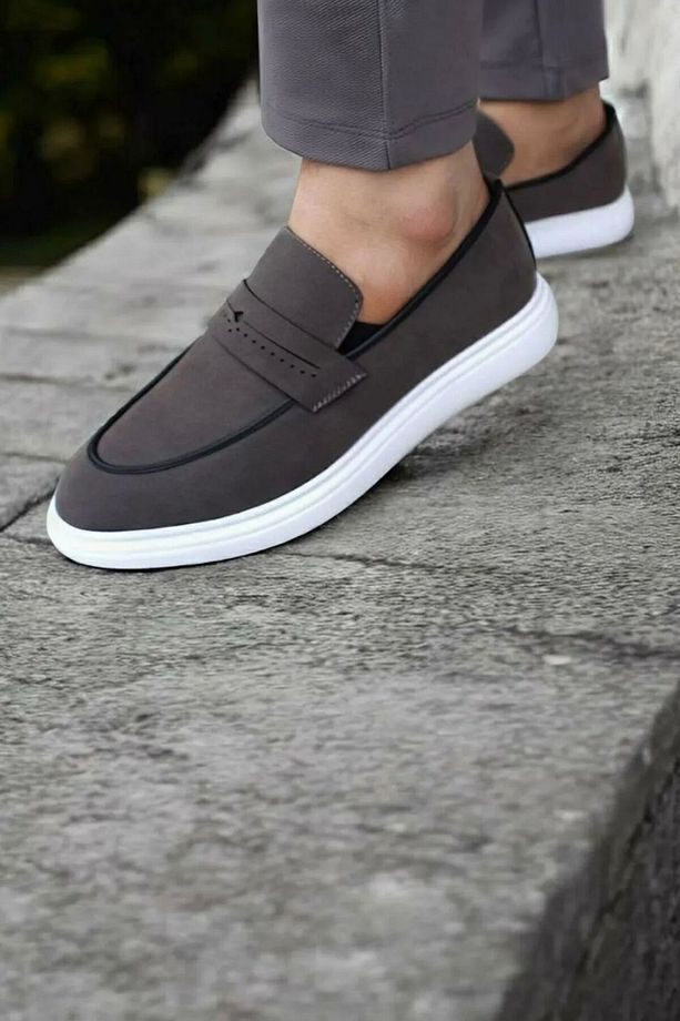 Hafif Spor Tabanlı Sneaker Taban Mokasen Erkek Günlük Loafer - 1