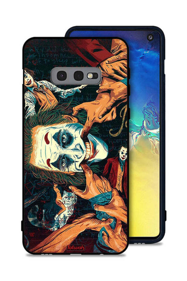 غطاء حماية لهاتف Samsung Galaxy S10e برسومات الجوكر
