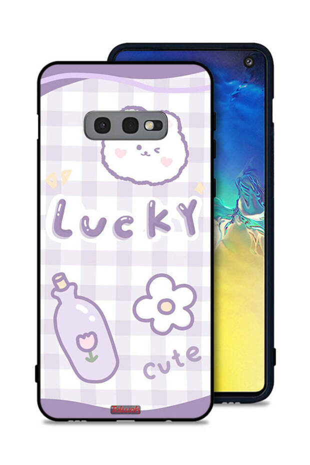 غطاء حماية لهاتف Samsung Galaxy S10e بتصميم لطيف محظوظ