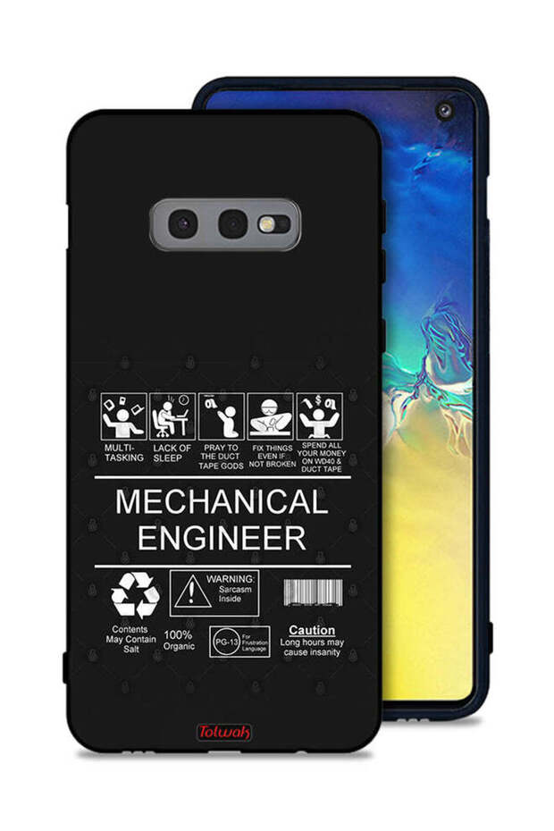 غطاء حماية لهاتف Samsung Galaxy S10e، ملصق مهندس ميكانيكي