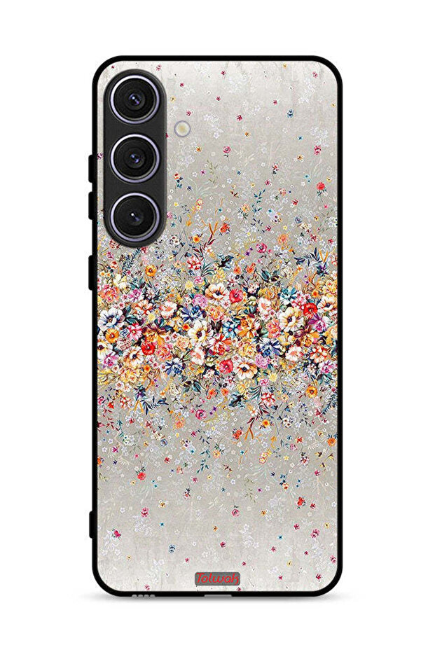 غطاء حماية لهاتف Samsung Galaxy S25 Plus بتصميم زهور صغيرة وفن تجريدي