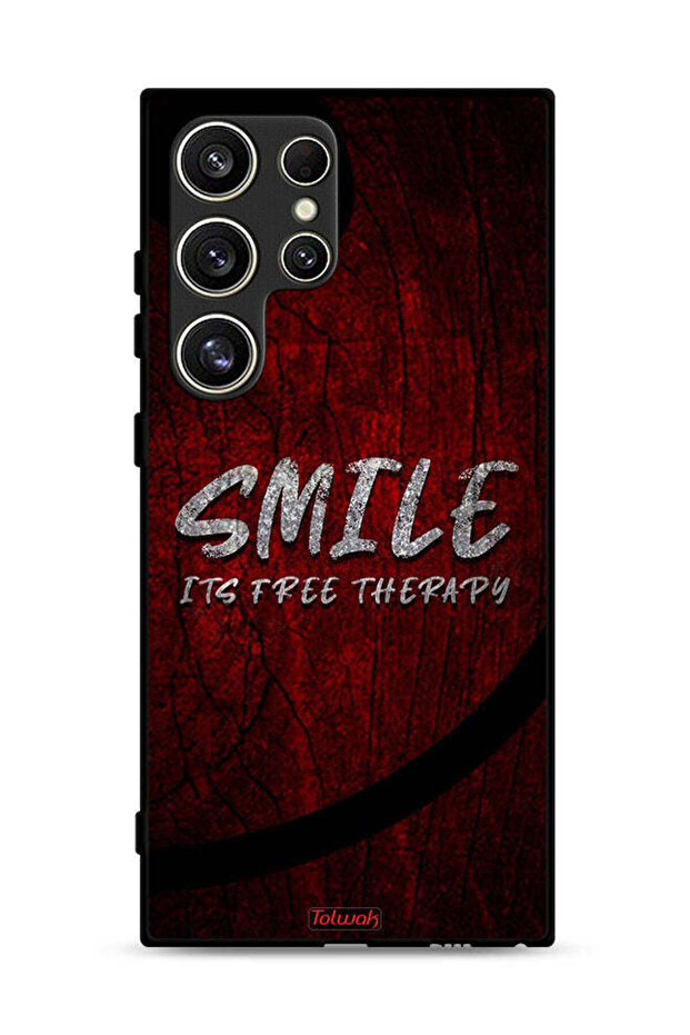 Samsung Galaxy S24 Ultra 5G Protective Case Cover Smile Its Free Therapy