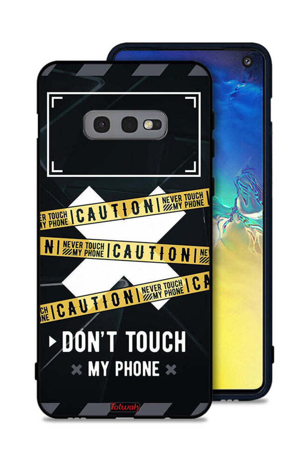 غطاء حماية لهاتف Samsung Galaxy S10e تحذير: لا تلمس هاتفي أبدًا