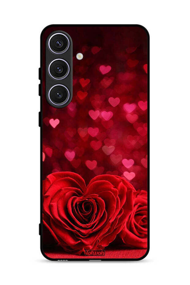 Samsung Galaxy S24 Plus 5G Protective Case Cover Heart Flowers Abstract Art