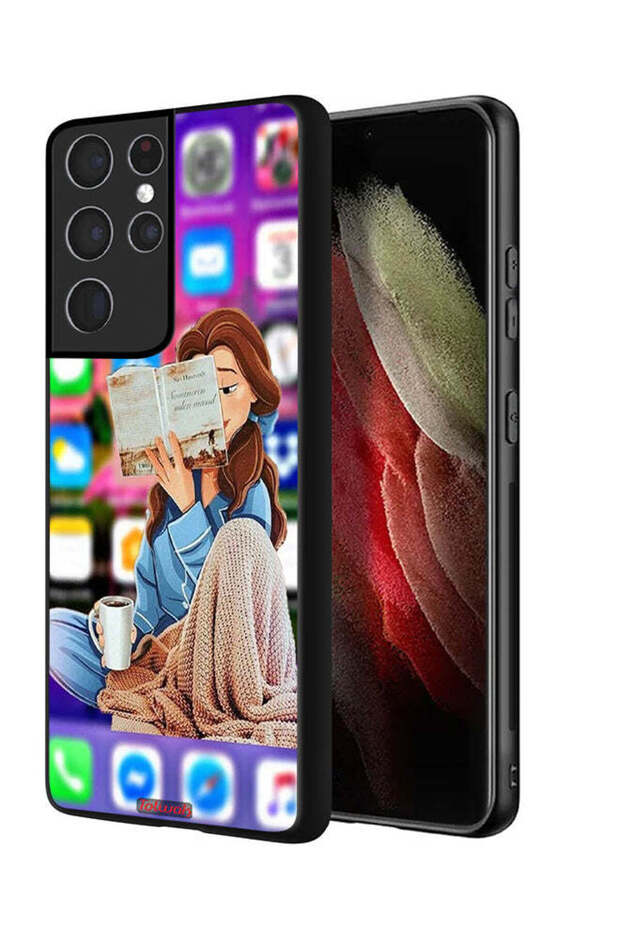 غطاء حماية لهاتف Samsung Galaxy S21 Ultra 5G - قراءة