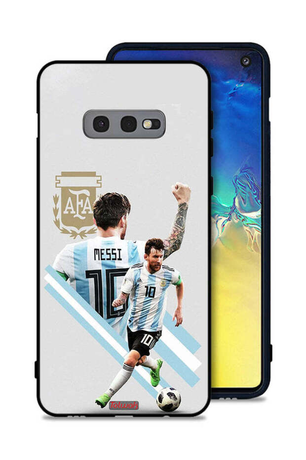 غطاء حماية لهاتف Samsung Galaxy S10e برسومات ليو ميسي