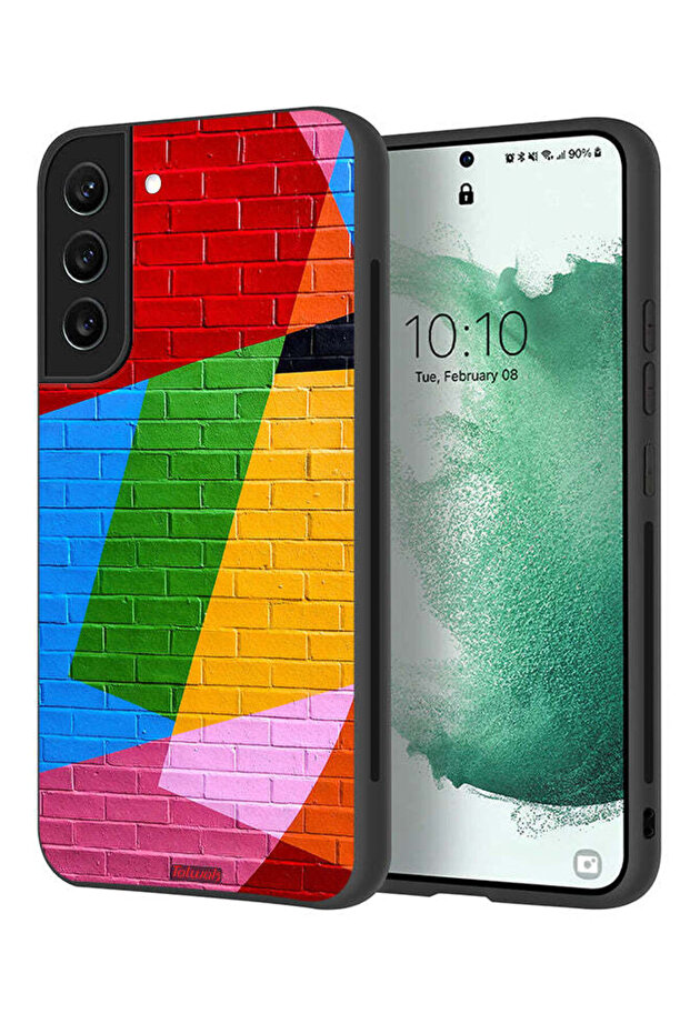 Samsung Galaxy S22 Plus 5G Protective Case Cover Colorful Wall Painting