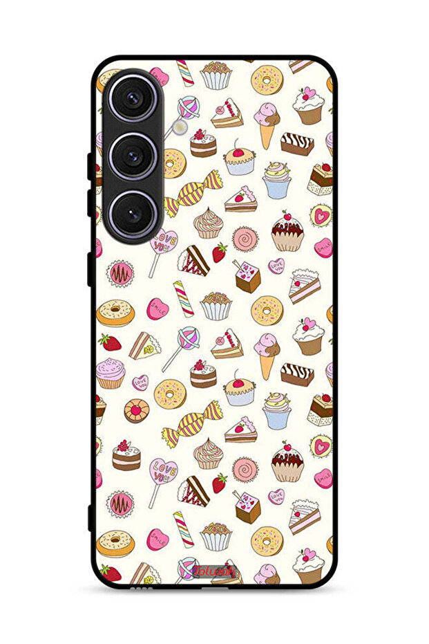 غطاء حماية لهاتف Samsung Galaxy S25 Plus بنمط العناصر المفضلة